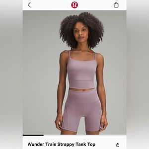 Wunder train strapped tank top.